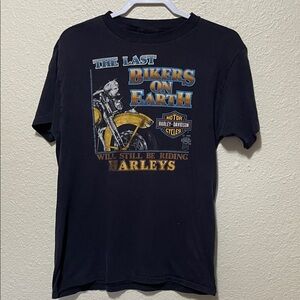 3D Emblem Harley-Davidson Vintage Men's Black Tee. Good Vintage Condition.